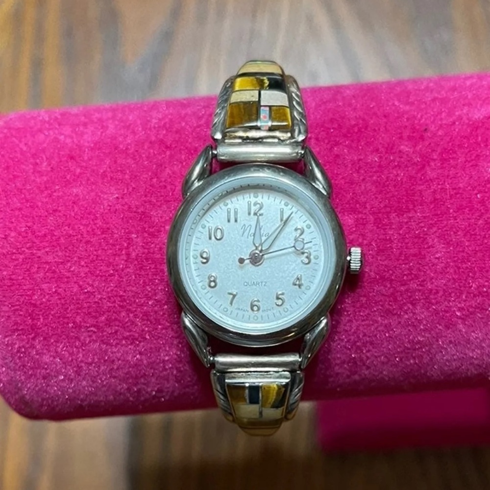 Vintage Nadia Quartz sterling watch